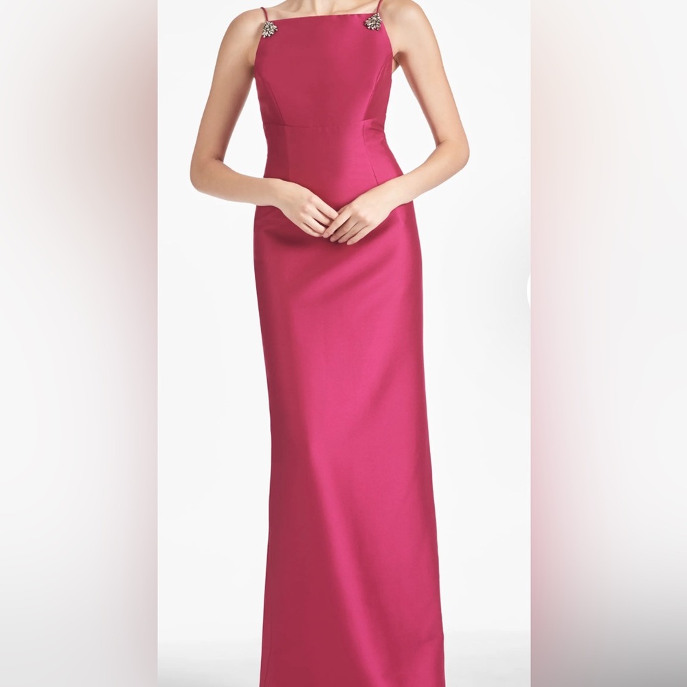 Sachin & Babi Gown - Pryce Gown - Rhodolite Stretch Mikado Column Gown